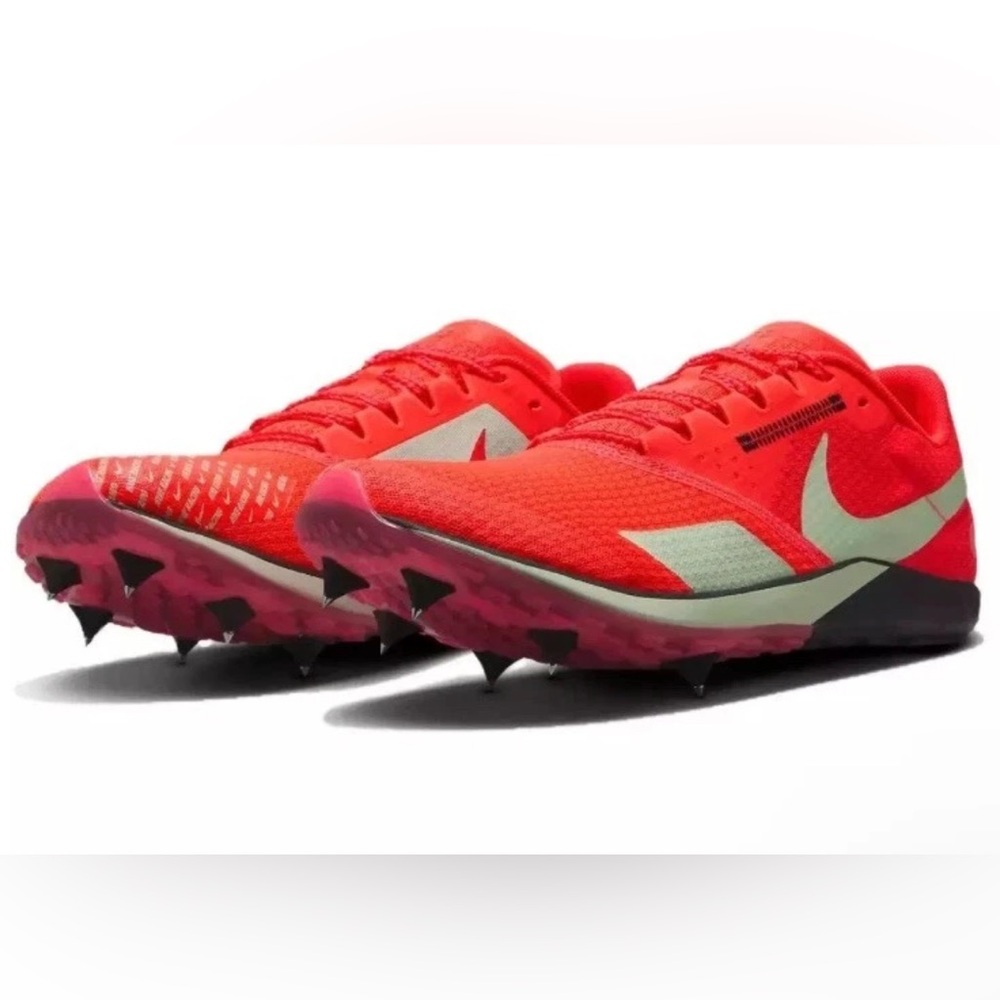 Nike Men’s Size 8 Zoom Rival XC 6 Cross-Country Spikes Crimson/Neon DX7999-600